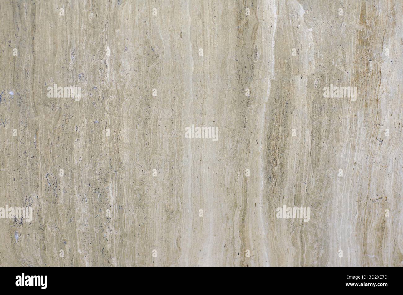 Texture de travertin en pierre naturelle de couleur beige, texture en couches. Matériau de finition pour intérieur, carreaux muraux Banque D'Images