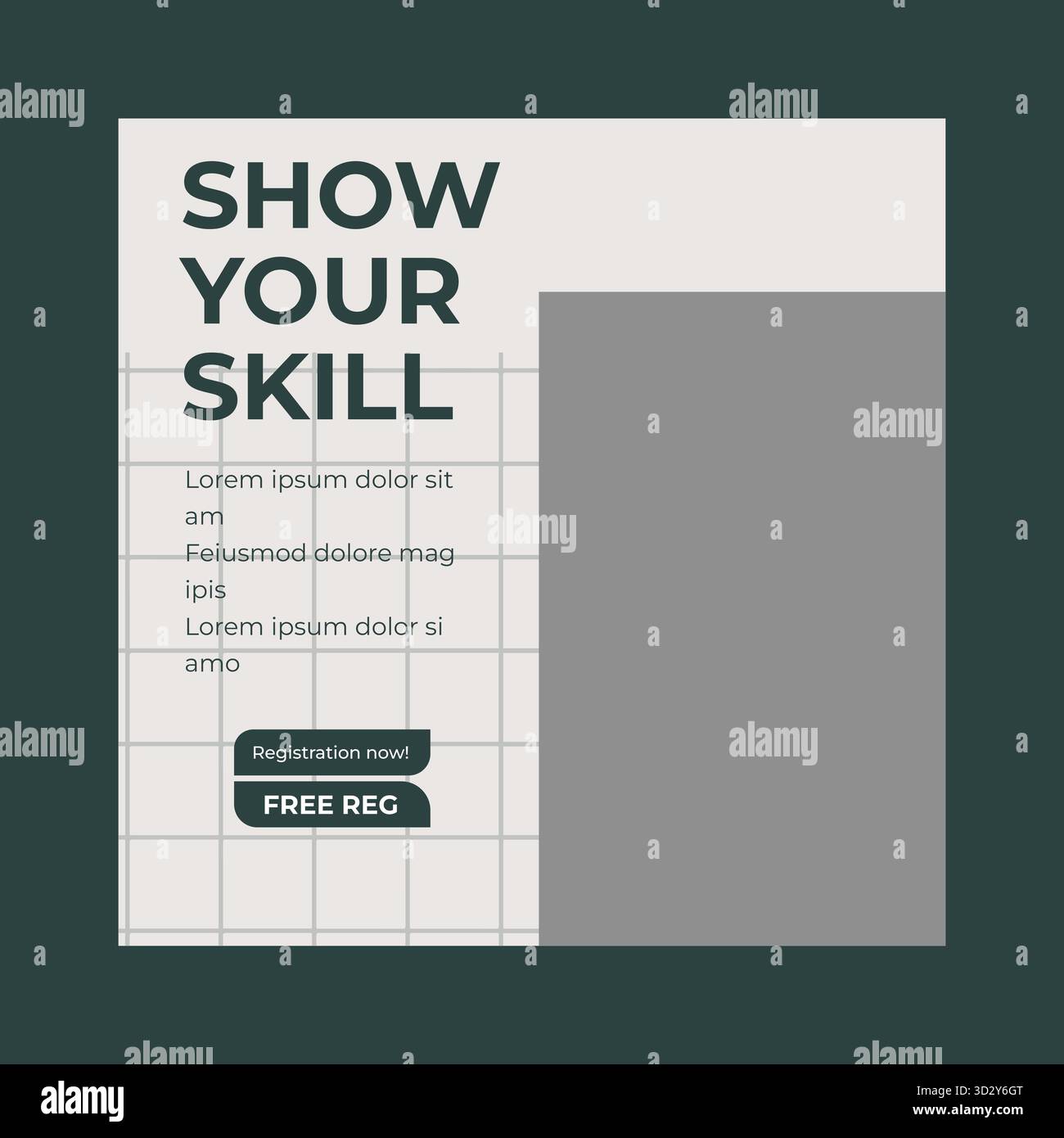 Les médias sociaux Poster Template Illustration de Vecteur