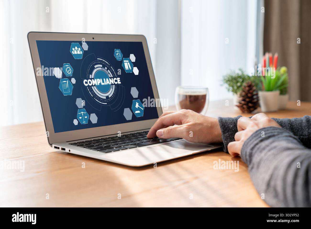 Système de conformité pour les entreprises Modish Online afin de répondre aux normes de qualité Banque D'Images