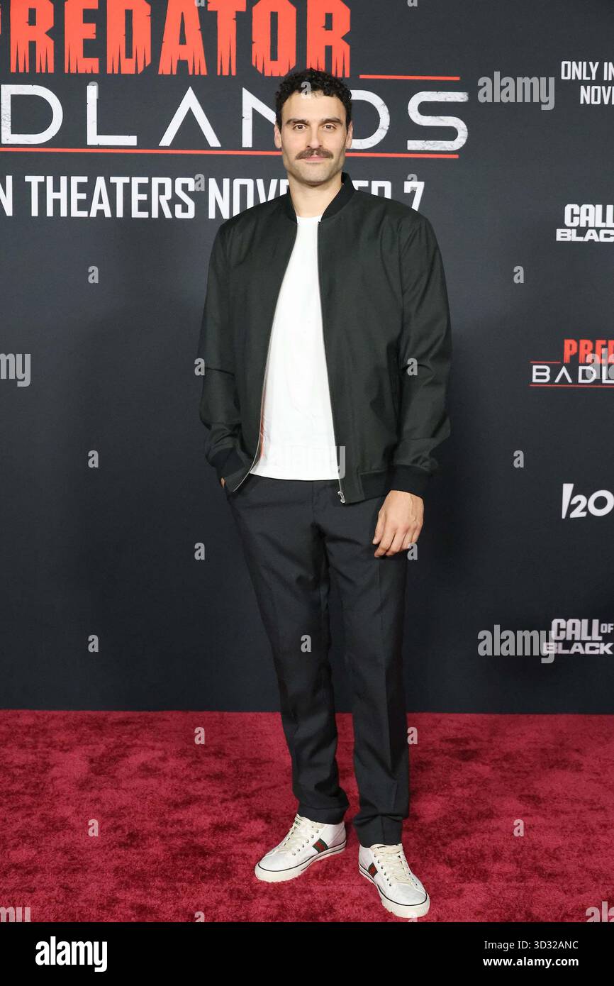 3 novembre 2025, Los Angeles, Californie, États-Unis : Dane DiLiegro à la première mondiale des studios 20th Century Predator : Badlands au TCL Chinese Theatre IMAX (crédit image : © Nina Prommer/ZUMA Press Wire) USAGE ÉDITORIAL SEULEMENT ! Non destiné à UN USAGE commercial ! Banque D'Images