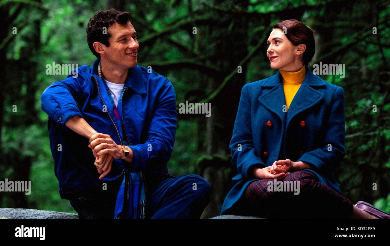 Eternity (2025) réalisé par David Freyne et mettant en vedette Elizabeth Olsen dans le rôle de Joan et Callum Turner dans le rôle de Luke. Joan doit choisir entre son partenaire de vie et son premier amour dans une vie au-delà où les âmes ont une semaine pour décider avec qui passer l'éternité. Publicité toujours À USAGE ÉDITORIAL EXCLUSIF. Crédit : BFA / A24 Banque D'Images