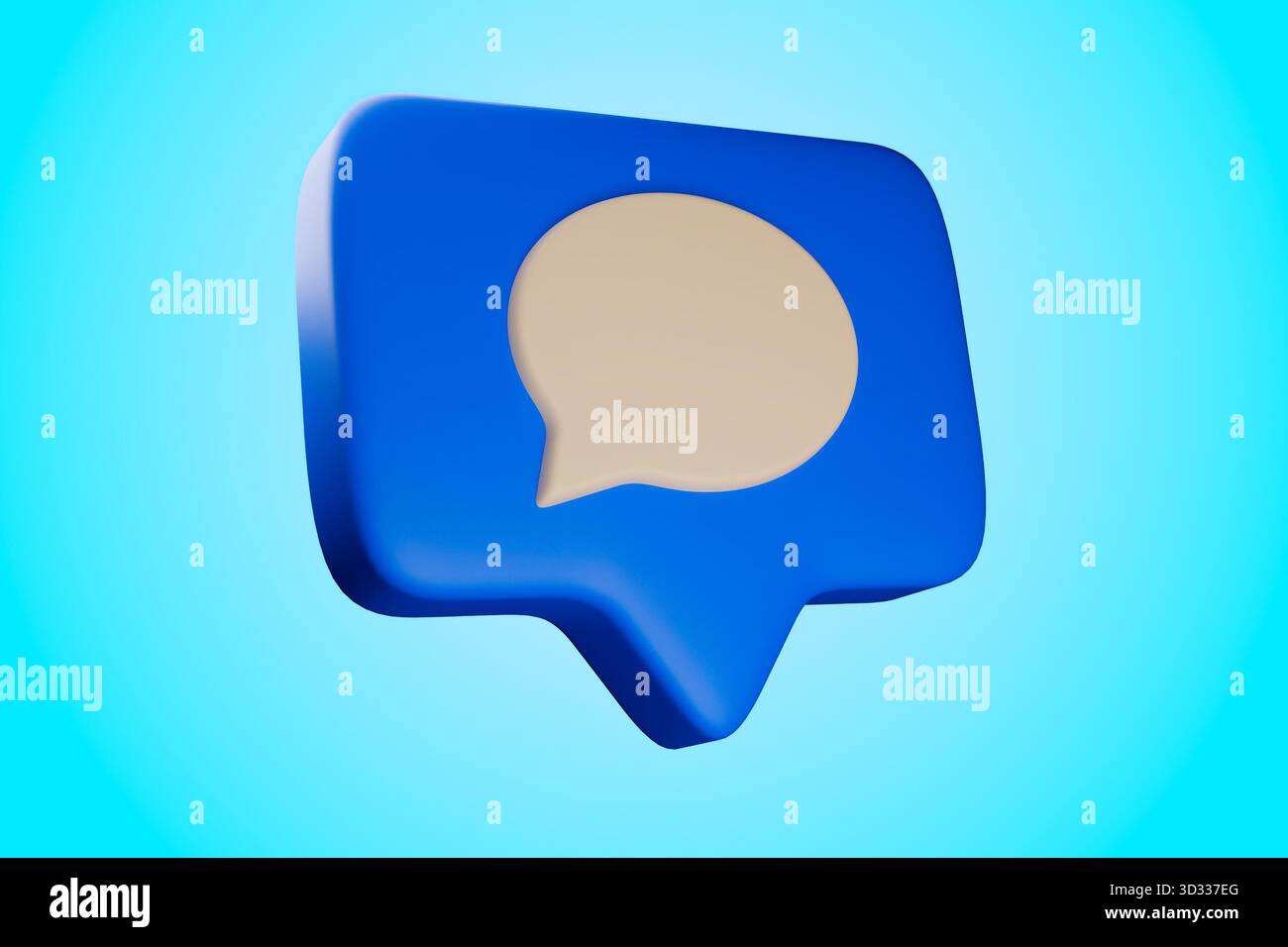 symbole commun utilisé pour représenter un message, une conversation Banque D'Images