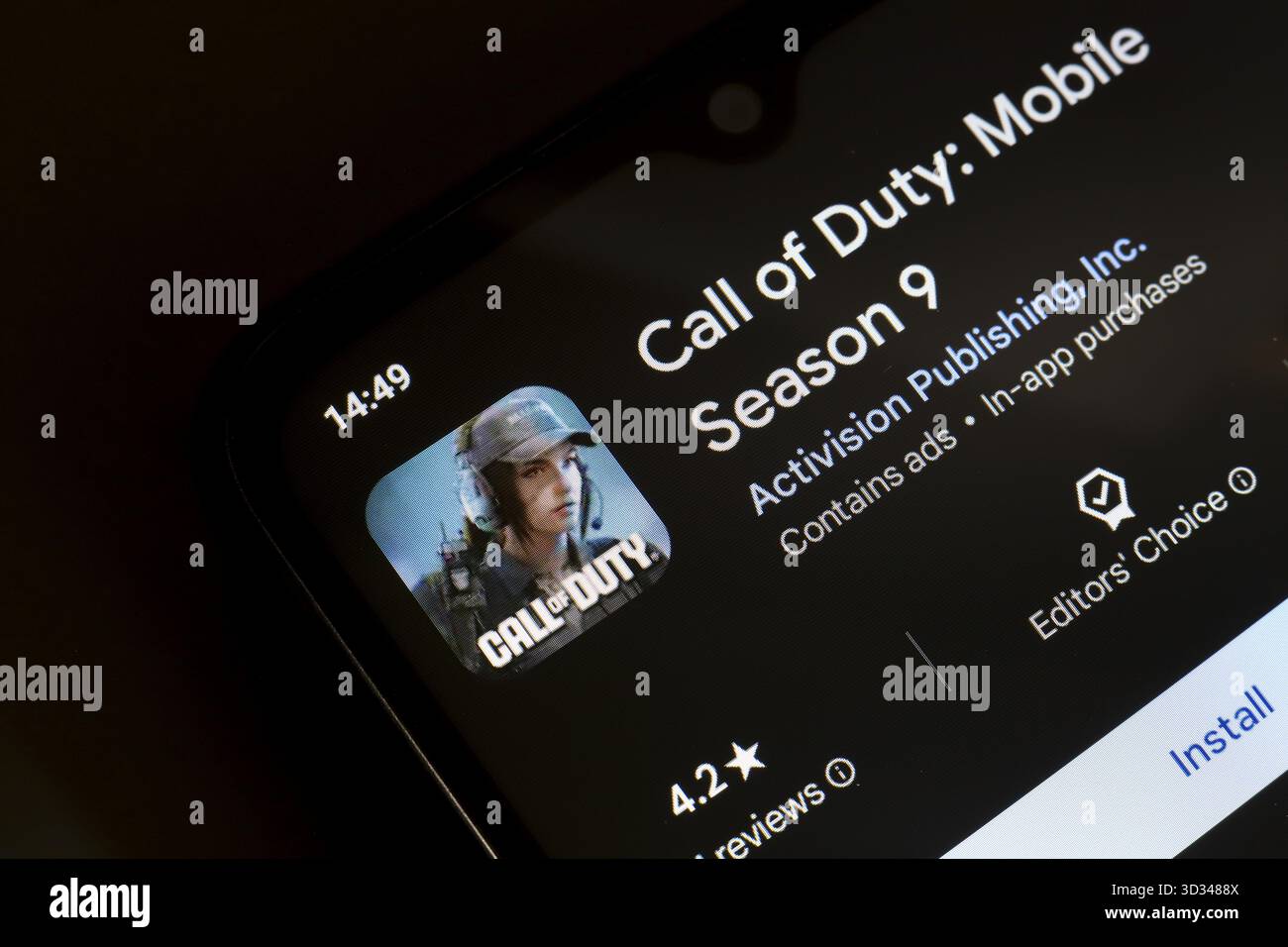 1er novembre 2024, Brésil. Dans cette illustration photo, le logo de l'application Call of Duty est affiché sur l'écran d'un smartphone Banque D'Images