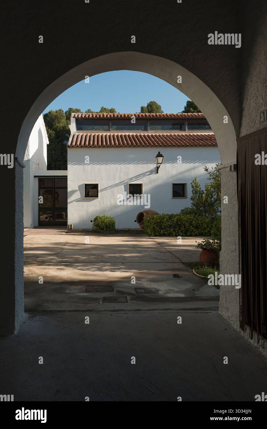 Sanctuaire de notre-Dame de Bethléem, pèlerinage et dévotion populaire à l'image du saint patron de la ville d'Almansa, IXe siècle, Albacete. Banque D'Images