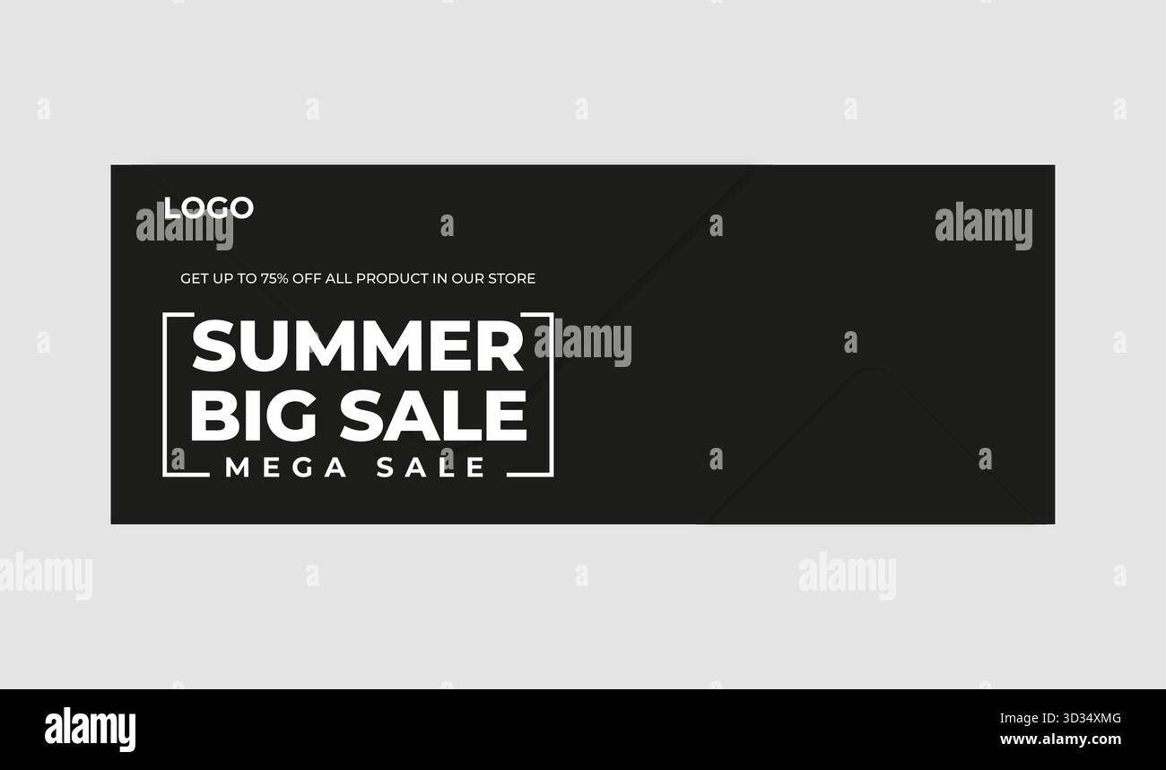 Modèle de bannière de médias sociaux Illustration de Vecteur