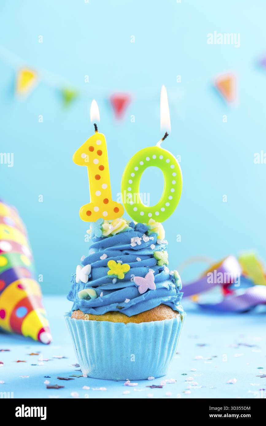 GREETING ART Carte d'anniversaire 10 ans - Carte d'anniversaire 10 ans - Avec enveloppe - Carte