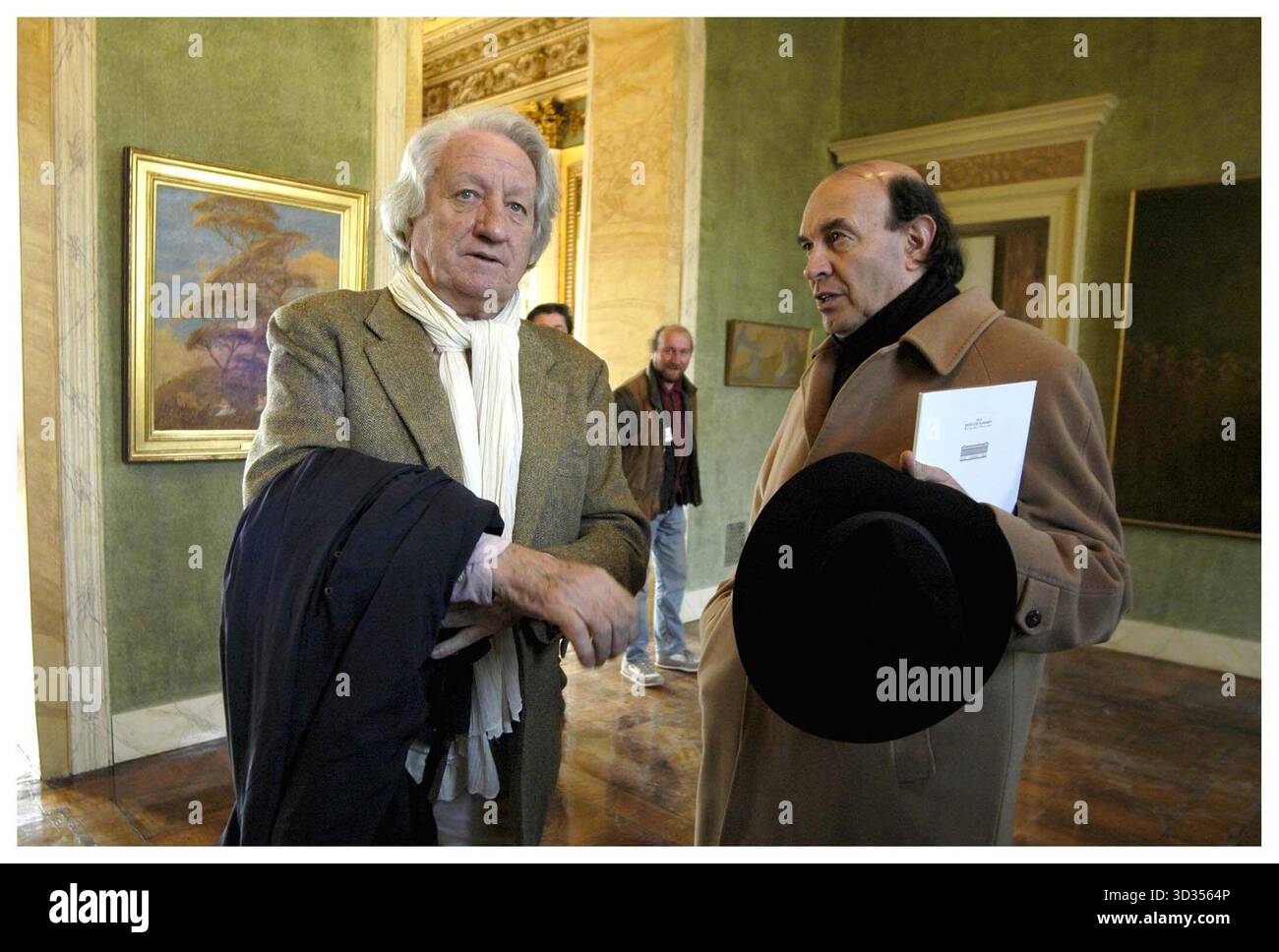 GIORGIO FORATTINI CON STEFANO ZECCHI (GIORGIO FORATTINI STEFANO ZECCHI ORIZZONTALE PIANO AMERICANO) Banque D'Images