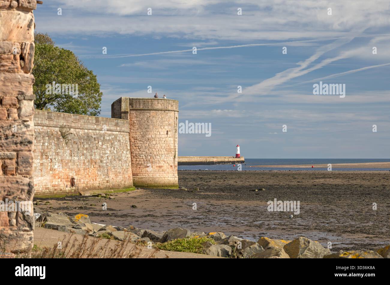 Remparts élisabéthains de Berwick, Berwick upon Tweed, Northumberland, Angleterre, Royaume-Uni Banque D'Images