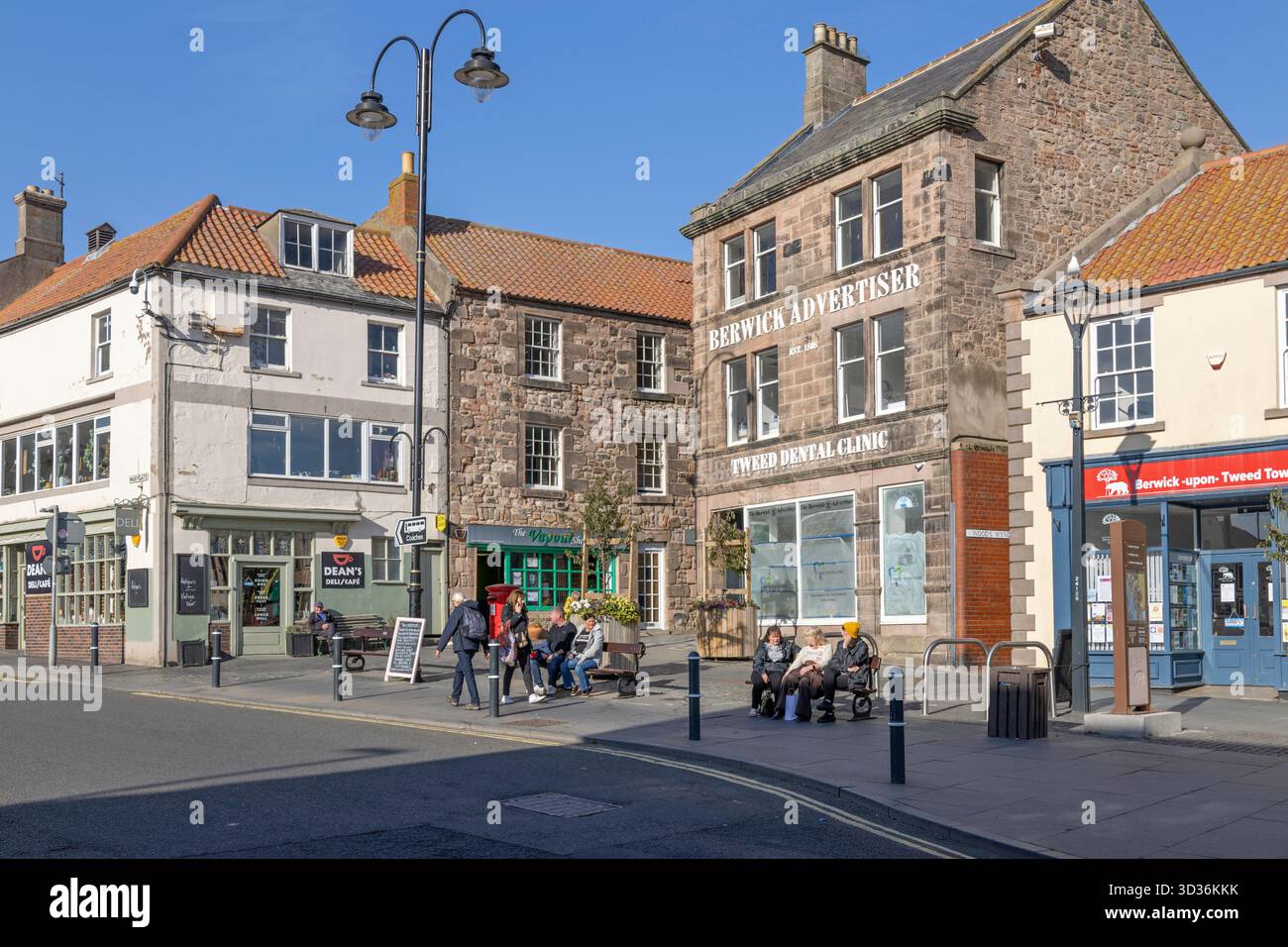 La ville frontalière de Berwick upon Tweed, Northumberland, Angleterre, Royaume-Uni Banque D'Images