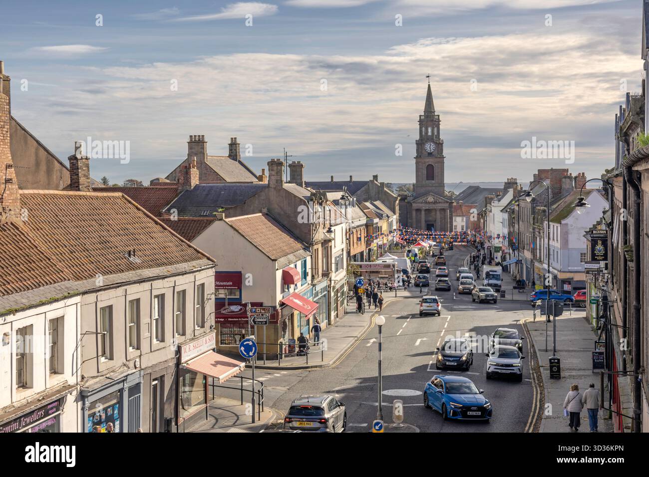 La ville frontalière de Berwick upon Tweed, Northumberland, Angleterre, Royaume-Uni Banque D'Images