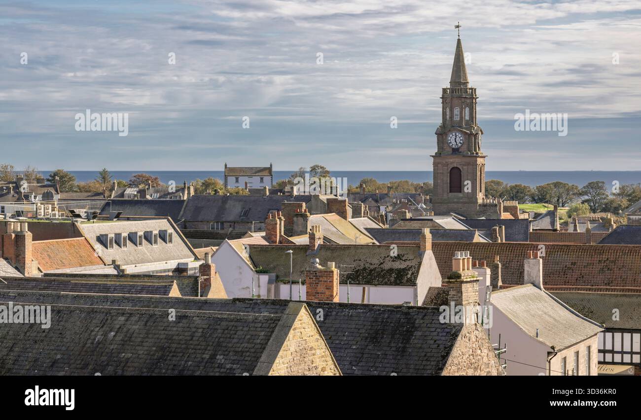 La ville frontalière de Berwick upon Tweed, Northumberland, Angleterre, Royaume-Uni Banque D'Images