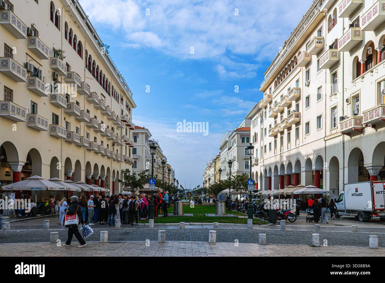 Paysage urbain de la ville de Thessalonique, Grèce. Banque D'Images