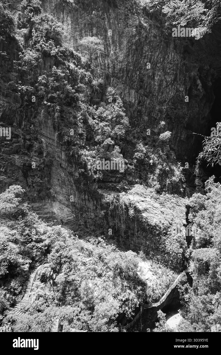 Wulong (Chongqing), Chine : Longshuixia Stitched Scenic Spot Banque D'Images
