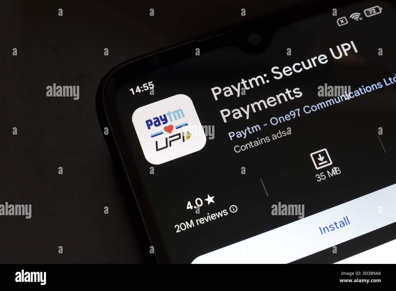 4 novembre 2024, Brésil. Dans cette illustration photo, le logo de l'application Paytm : Secure UPI Payments est affiché sur l'écran d'un smartphone Banque D'Images