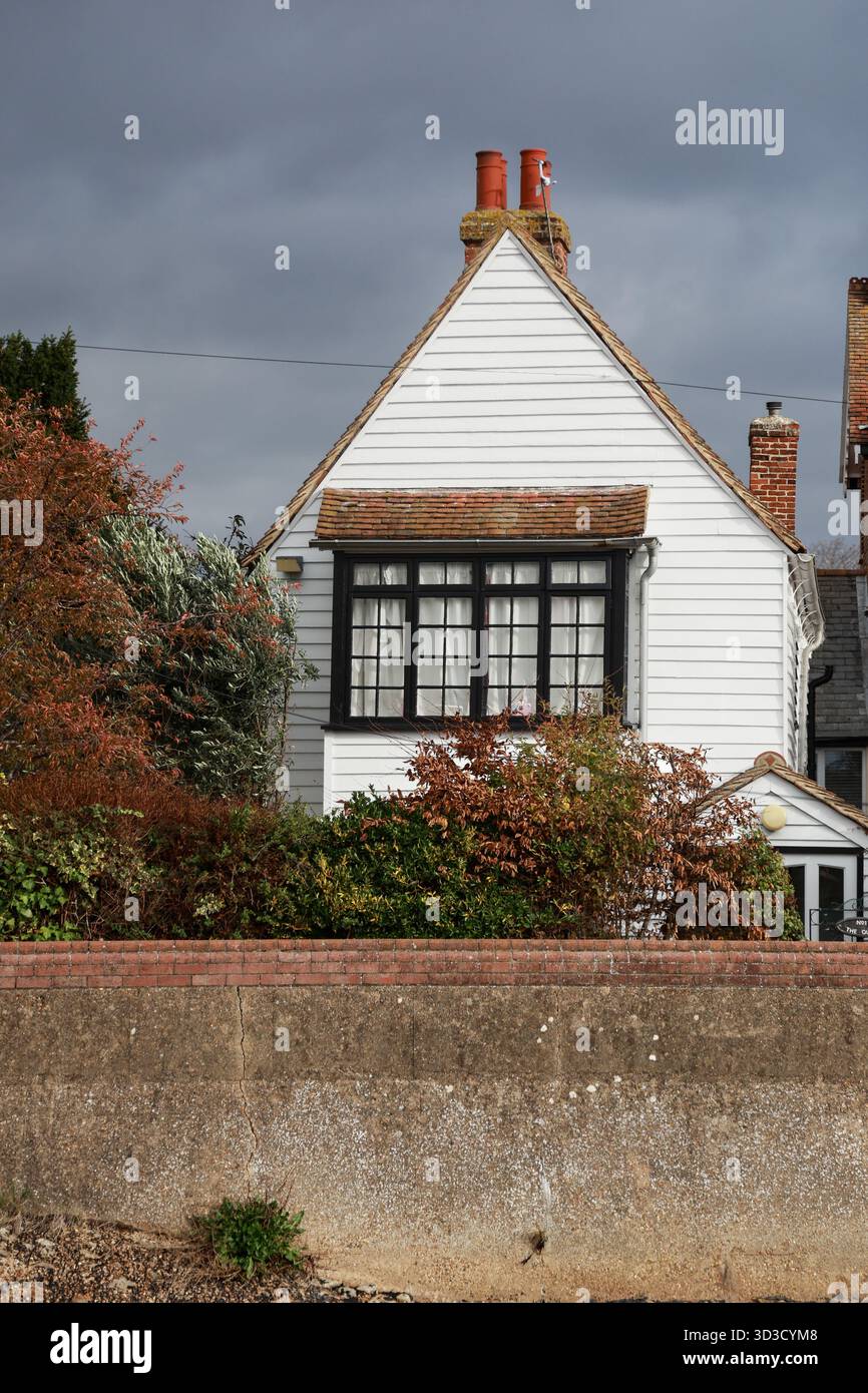 No 1 The Quay, bâtiment géorgien traditionnel en briques rouges, Burnham sur Crouch, Essex, Angleterre. Banque D'Images