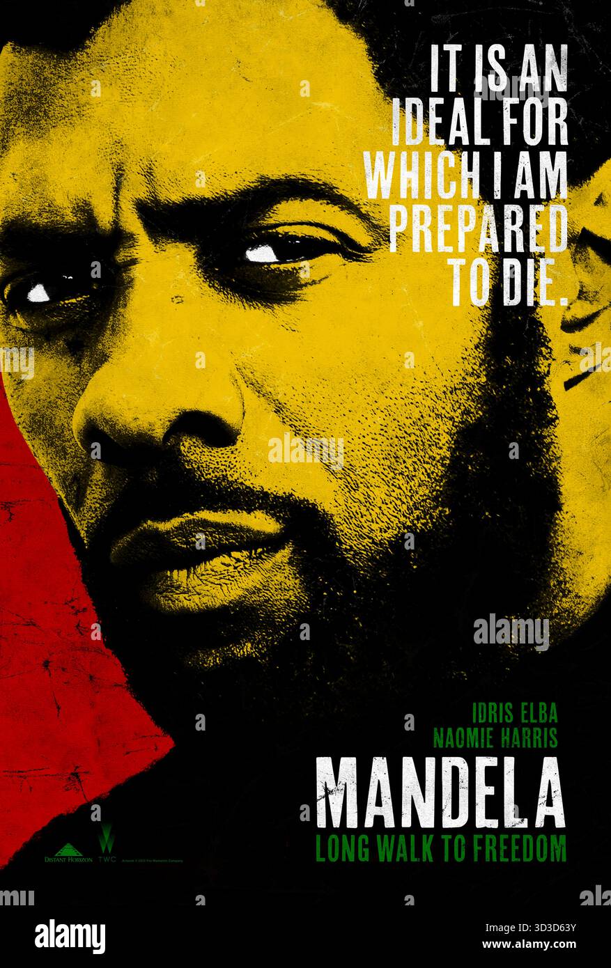 Mandela : long Walk to Freedom (2013) réalisé par Justin Chadwick avec Idris Elba, Naomie Harris et Tony Kgoroge. Nelson Mandela se bat pour la liberté alors qu’il sort des racines rurales pour devenir le premier président démocratiquement élu d’Afrique du Sud. Affiche AMÉRICAINE À une feuille POUR USAGE ÉDITORIAL UNIQUEMENT. Crédit : BFA / The Weinstein Company Banque D'Images