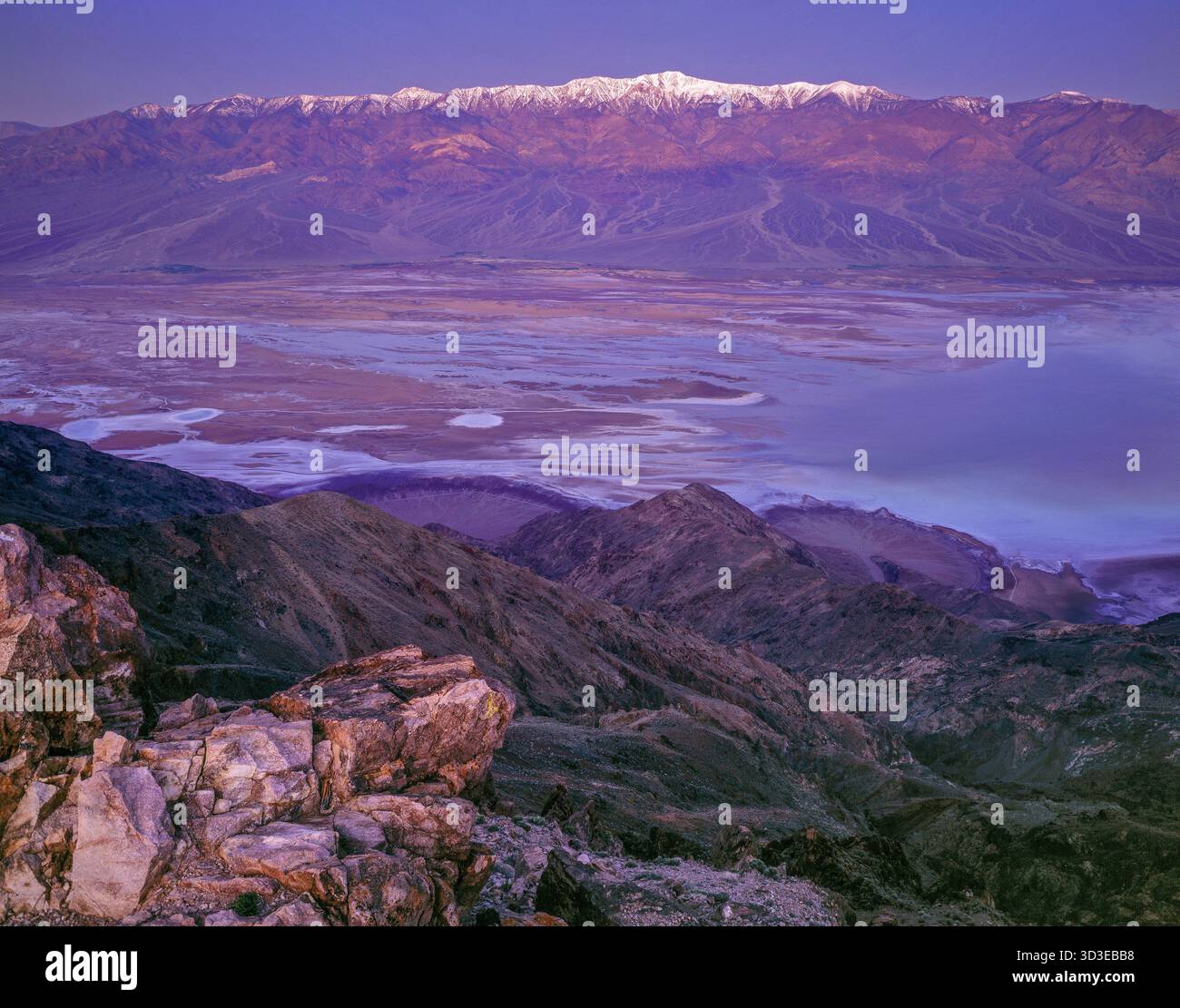 Dante's View Salt Flats, Death Valley National Park, Californie Banque D'Images