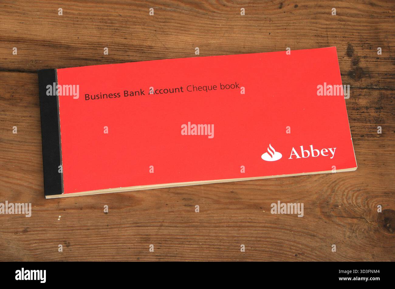 Carnet de chèques de compte d'affaires de l'Abbey National Banque D'Images