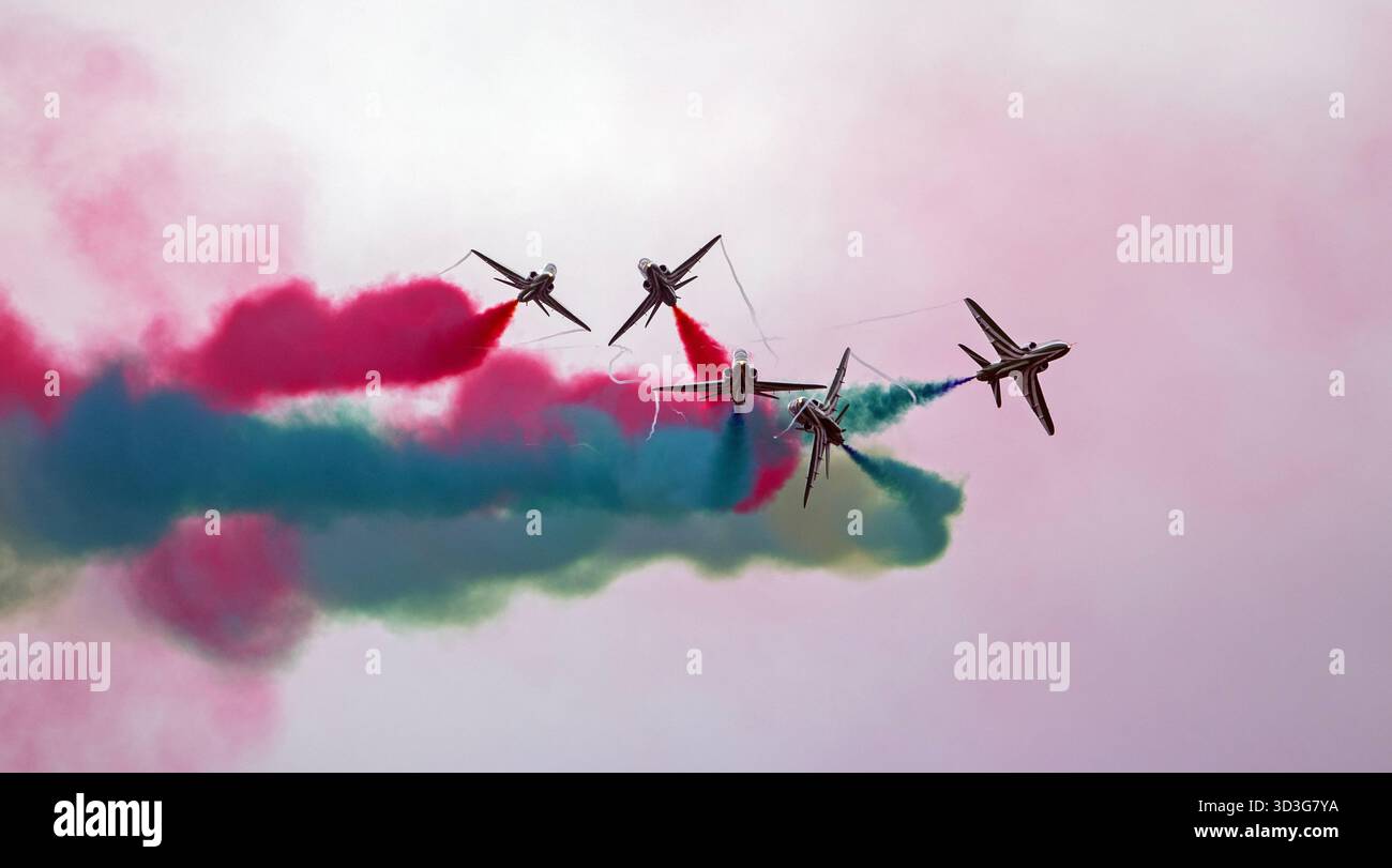 Équipe d'affichage Royal Saudi Falcons, RIAT 2024. Banque D'Images