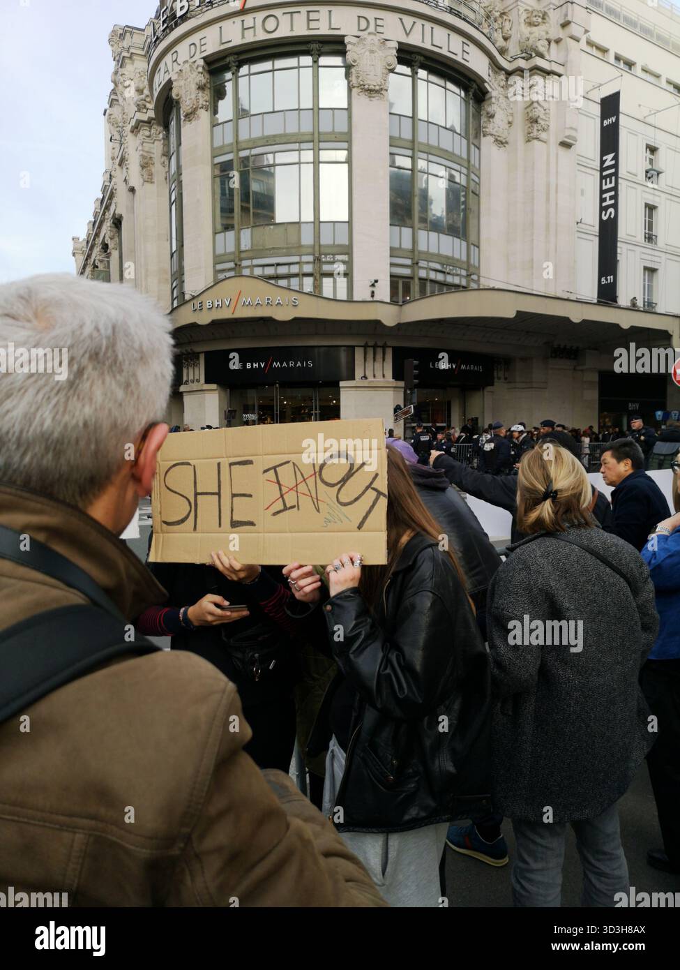 Magasin Shein BHV Paris Banque D'Images