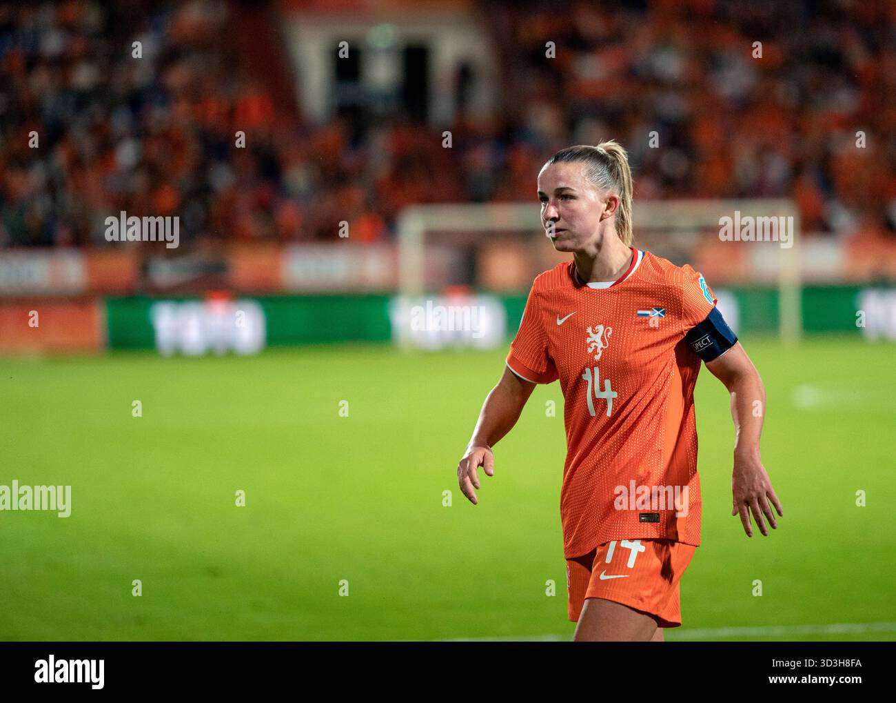 Tilburg pays-Bas 3 juin 2025 UEFA Nations League 2025 pays-Bas vs Ecosse au Willem II Stadion. Jackie Groenen - le Netherlan Banque D'Images
