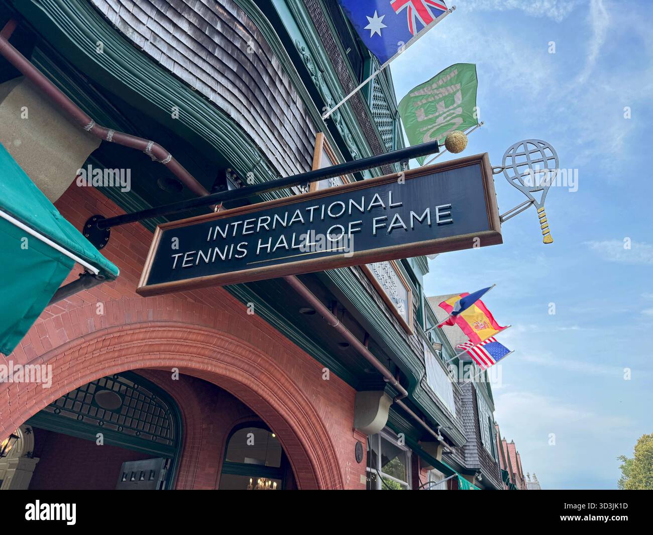 International Tennis Hall of Fame à Newport, Rhode Island. Banque D'Images