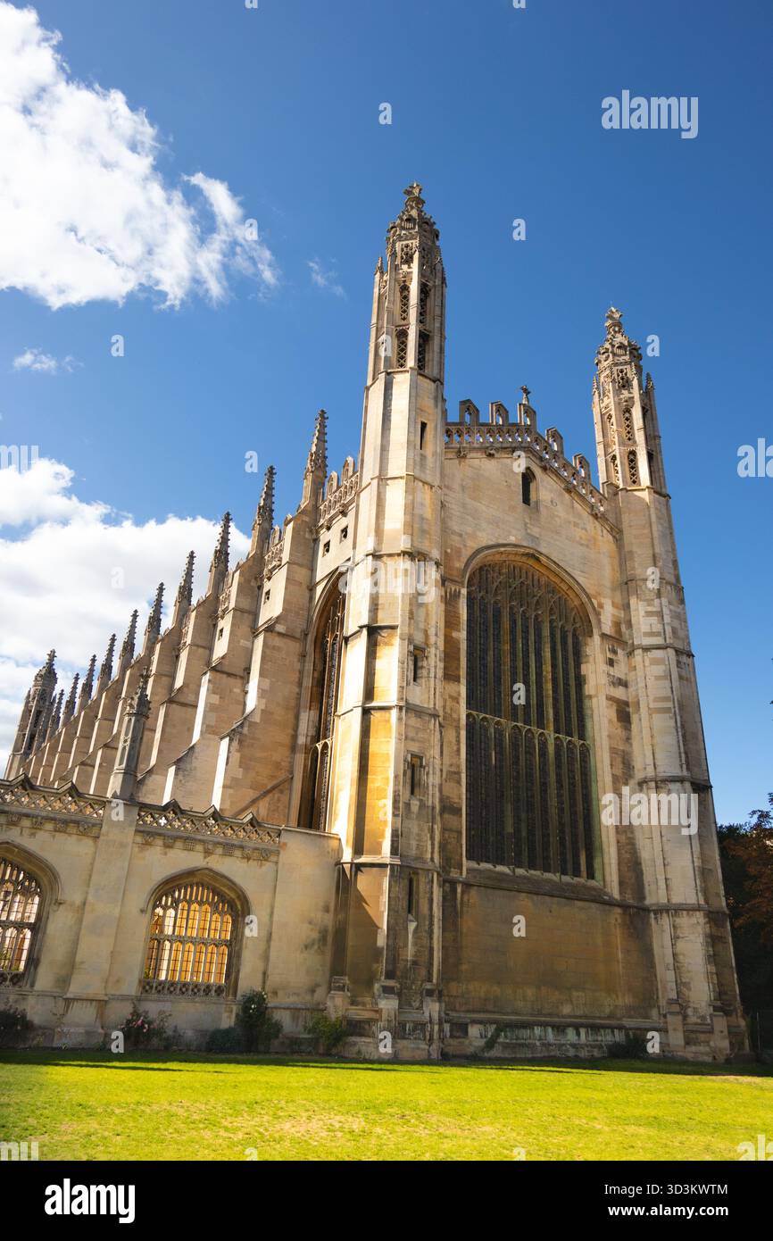 Vue de face de Kings College Chapel Cambridge Banque D'Images