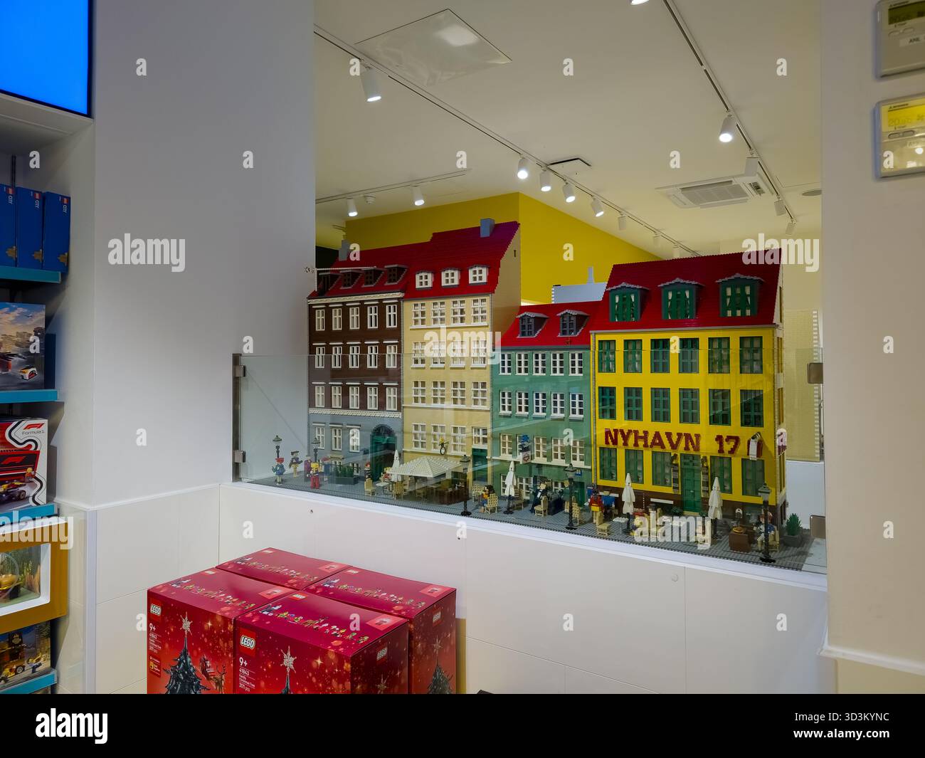 Magasin LEGO à Copenhague Banque D'Images