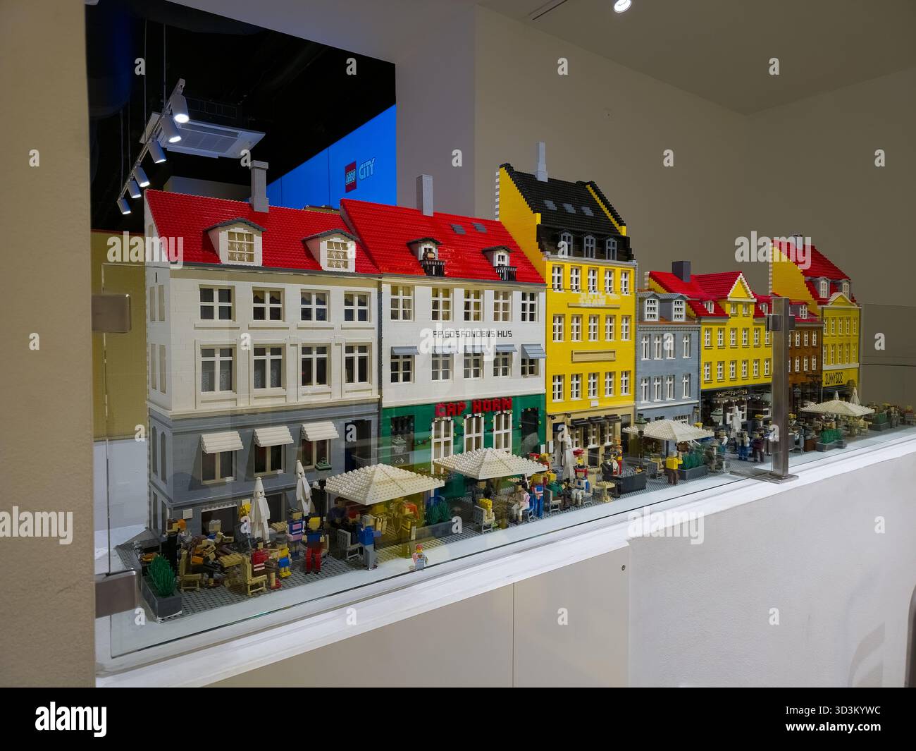 Magasin LEGO à Copenhague Banque D'Images