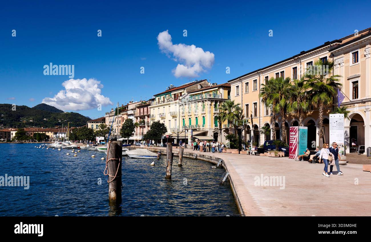 Salò, Lac de Garde, Italie Banque D'Images