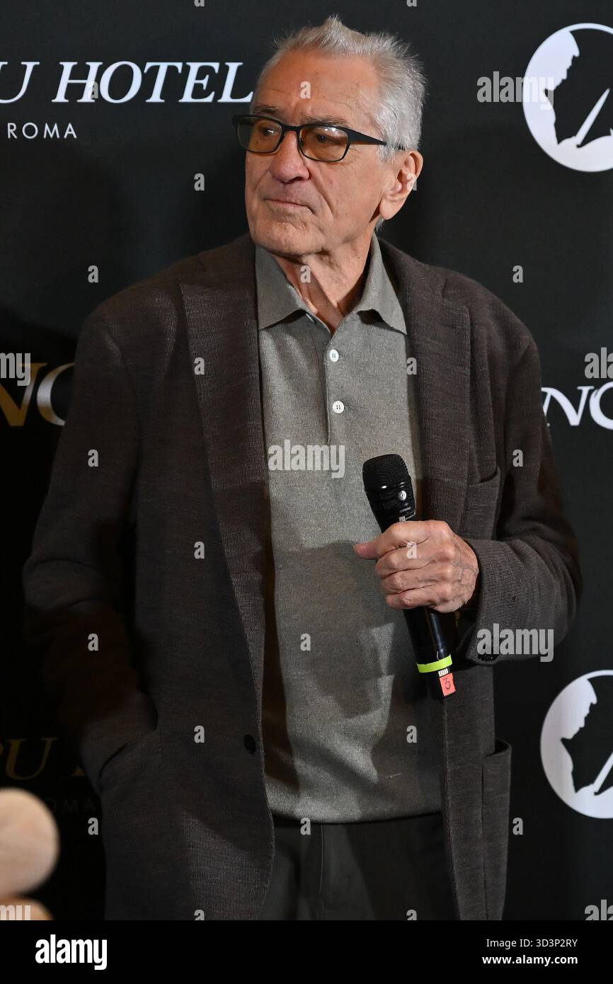 Rome, Italie. 06 novembre 2025. Robert de Niro assiste à l'ouverture de Nobu Hotel à Nobu Hotel Rome, Italie, le 6 novembre 2025. (Photo de Domenico Cippitelli/NurPhoto) crédit : NurPhoto SRL/Alamy Live News Banque D'Images
