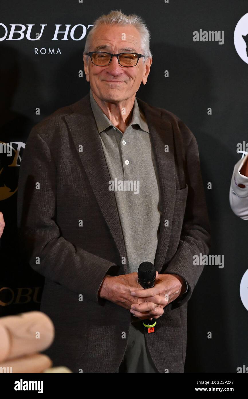 Rome, Italie. 06 novembre 2025. Robert de Niro assiste à l'ouverture de Nobu Hotel à Nobu Hotel Rome, Italie, le 6 novembre 2025. (Photo de Domenico Cippitelli/NurPhoto) crédit : NurPhoto SRL/Alamy Live News Banque D'Images