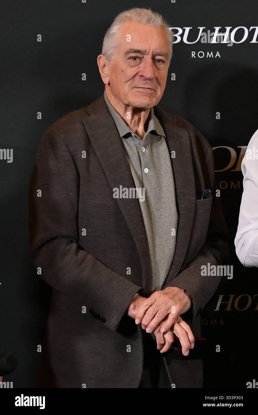 Rome, Italie. 06 novembre 2025. Robert de Niro assiste à l'ouverture de Nobu Hotel à Nobu Hotel Rome, Italie, le 6 novembre 2025. (Photo de Domenico Cippitelli/NurPhoto) crédit : NurPhoto SRL/Alamy Live News Banque D'Images