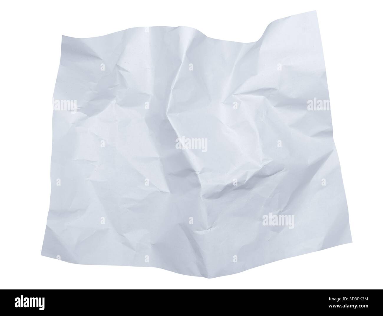 Un morceau de papier froissé Banque D'Images