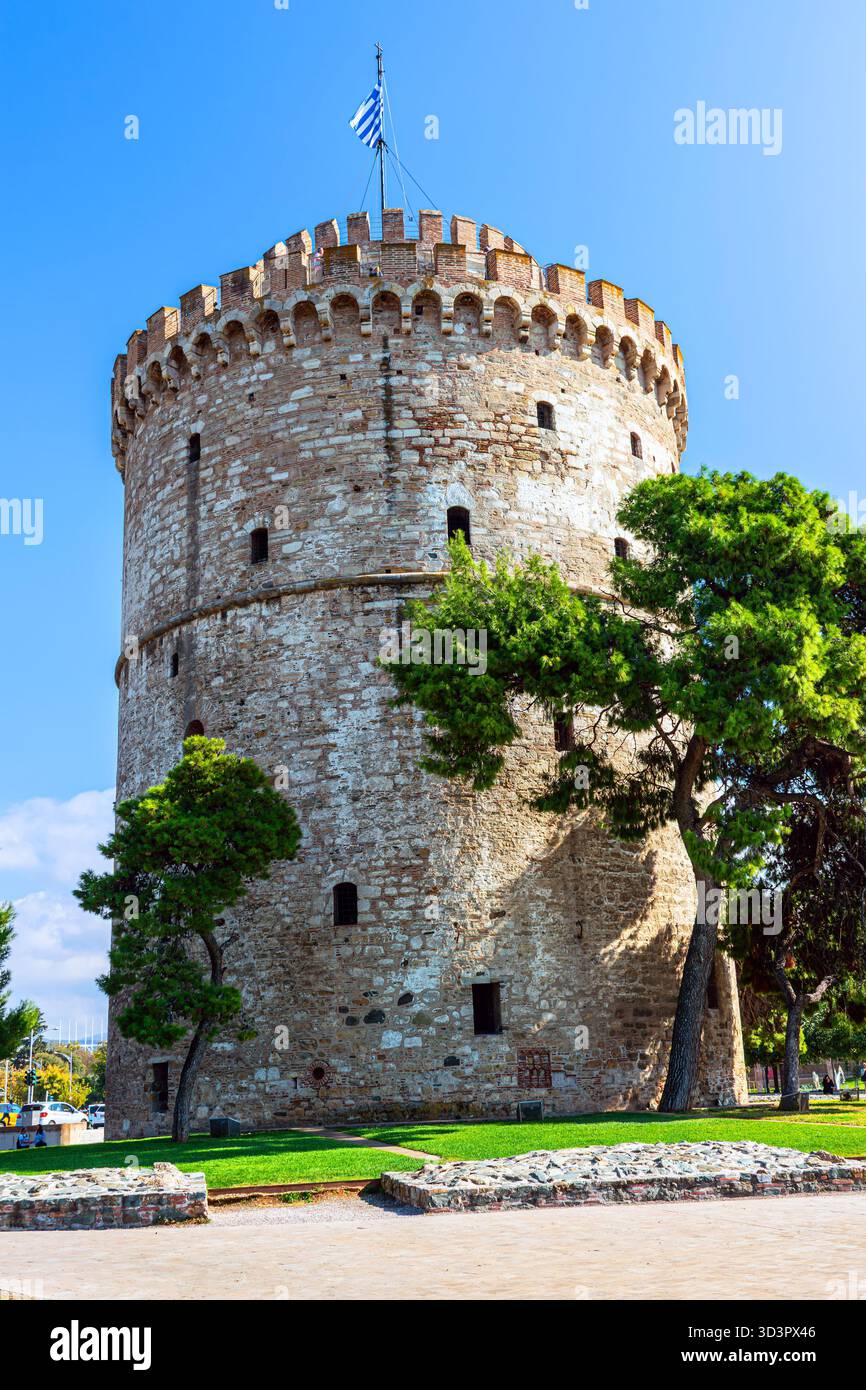 Paysage urbain de la ville de Thessalonique, Grèce. Banque D'Images