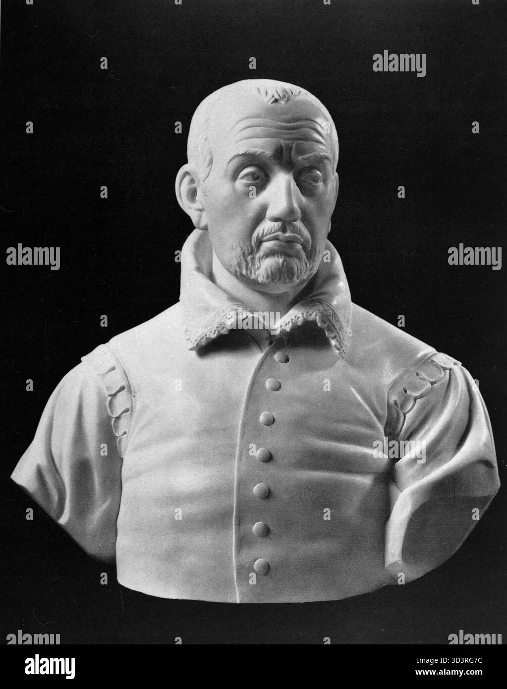 Buste du designer italien Bernardo Buontalenti, sculpture de l'artiste Mario Moschi, années 1950 Banque D'Images