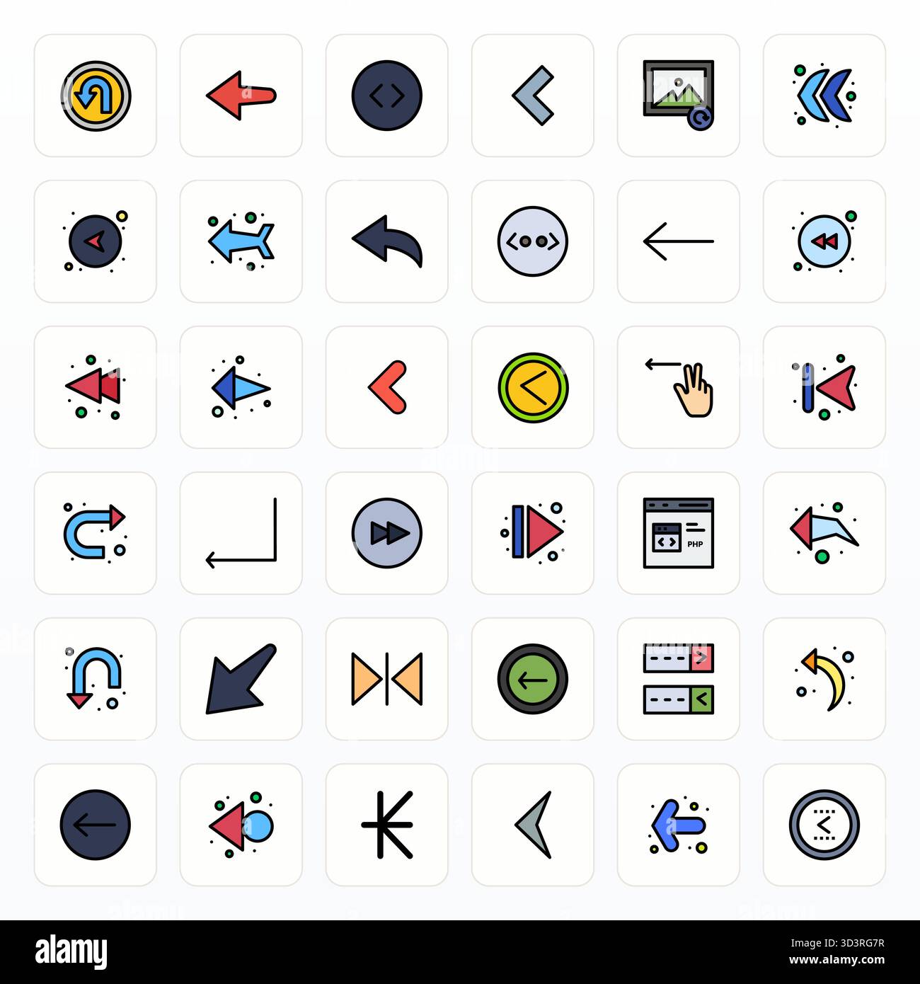Icônes vectorielles alignées de 36 pixels intelligemment conçues inspirées de précédentes, créées au format Filled Line à 64x64 pour un travail de conception intelligent et efficace Illustration de Vecteur