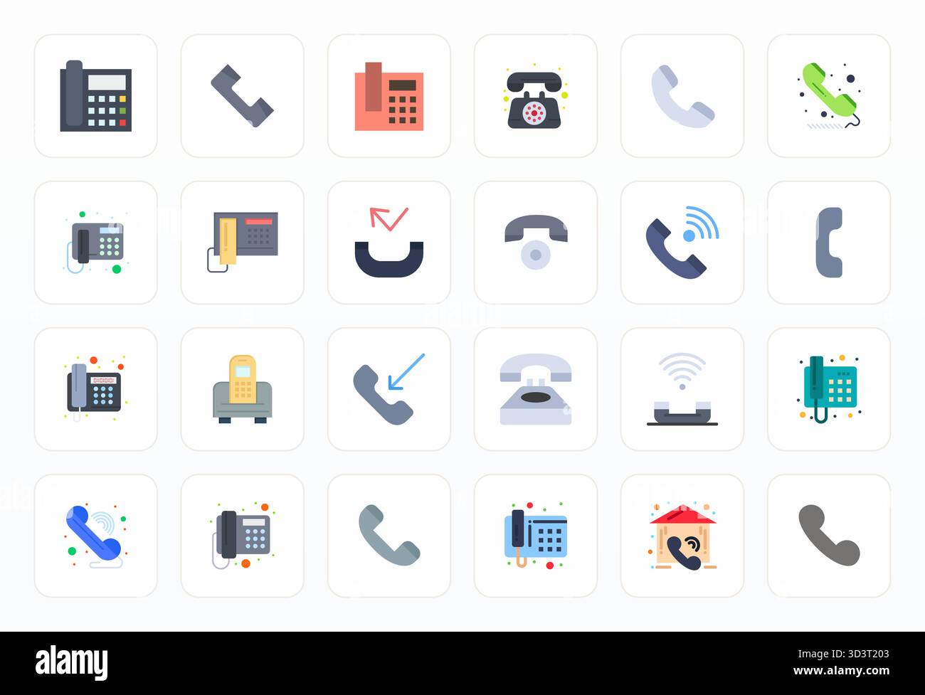 Boîte à outils complète de 24 icônes vectorielles sur le thème de la ligne fixe, développé en Flat avec une précision modifiable haute résolution pour une application de conception polyvalente Illustration de Vecteur