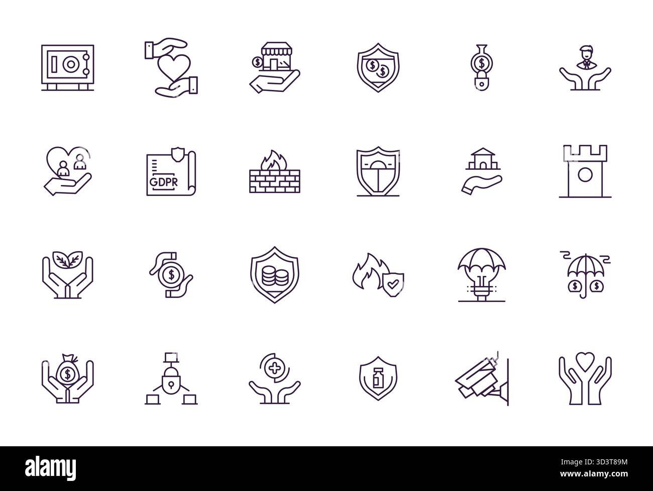 Pack raffiné avec 24 icônes vectorielles Bold Line pour la sauvegarde, optimisé avec une qualité alignée de pixels haute résolution pour d élégant et fonctionnel Illustration de Vecteur