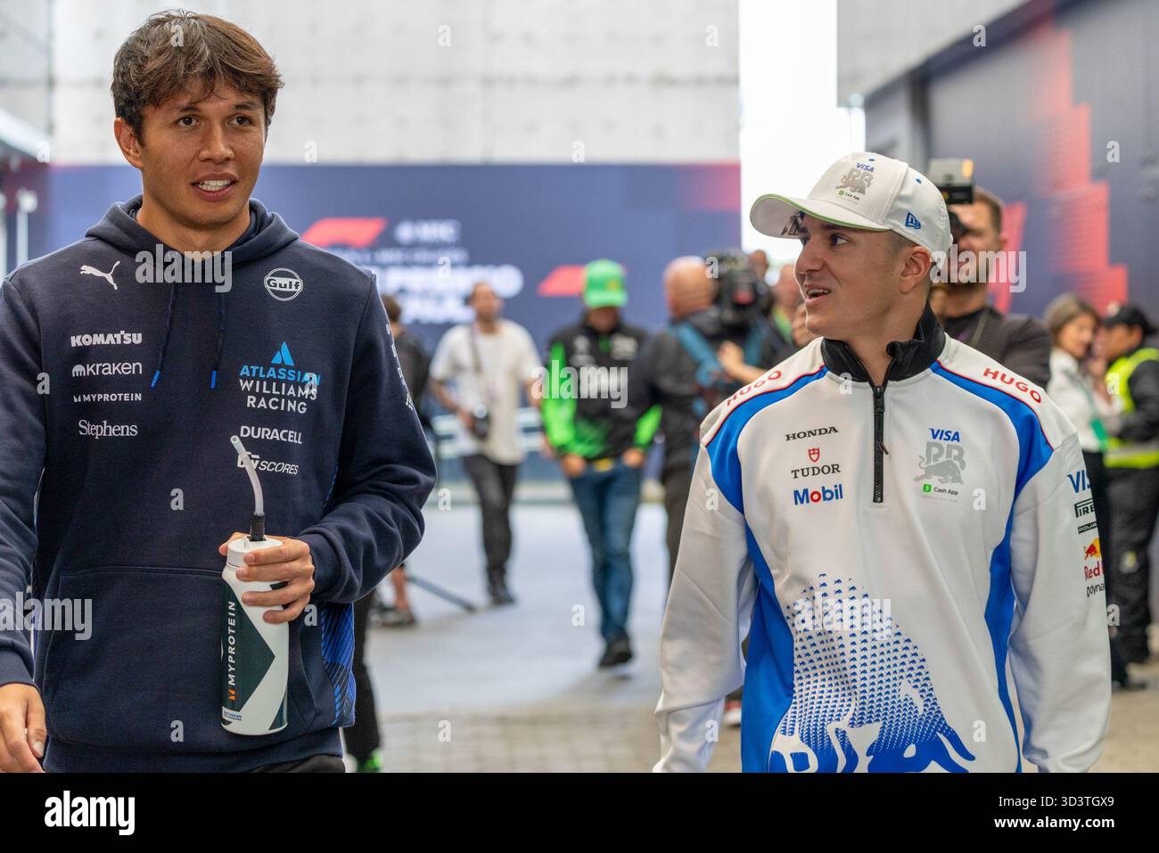 Alexander Albon (THA) - Williams Racing - Williams FW47 - Mercedes lors de la Journée des médias du Grand Prix de formule 1 MSC croisières de São Paulo 2025 à Autódromo José Carlos Pace, São Paulo, Brésil, avant la 21e manche du Championnat du monde de formule 1 FIA 2025 (6-9 novembre 2025). (Crédits : Unicode images/Alamy Live News) Banque D'Images