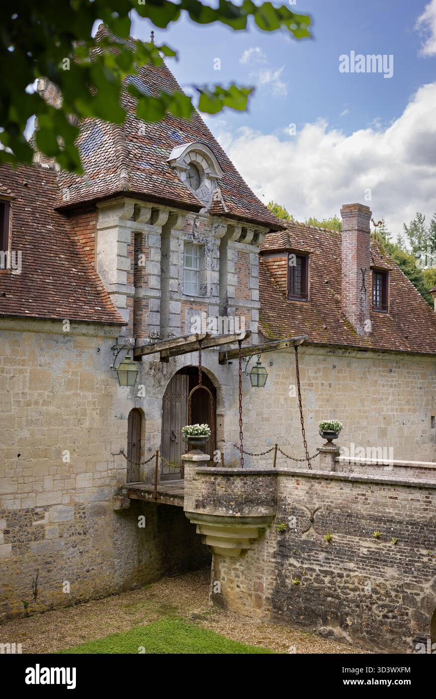 Château de Boutemont Manoir historique près de Lisieux, Normandie, France. Banque D'Images