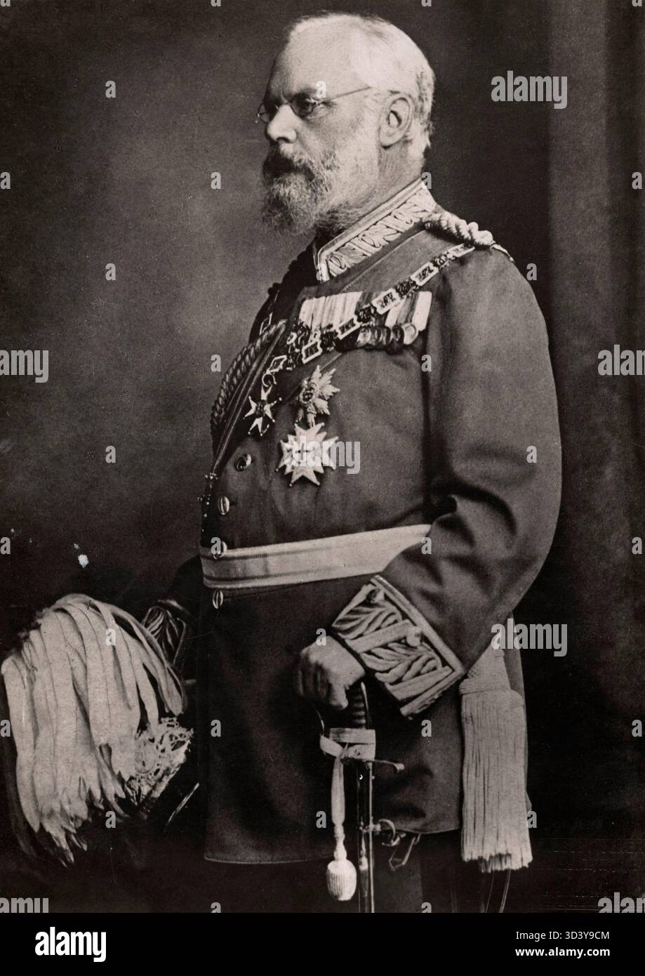 En 1912, le prince régent Louis III de Bavière succède à son père, le prince régent Luitpold de Bavière. Louis III devint plus tard roi de Bavière. Cela marque un moment important dans la succession royale bavaroise. Banque D'Images