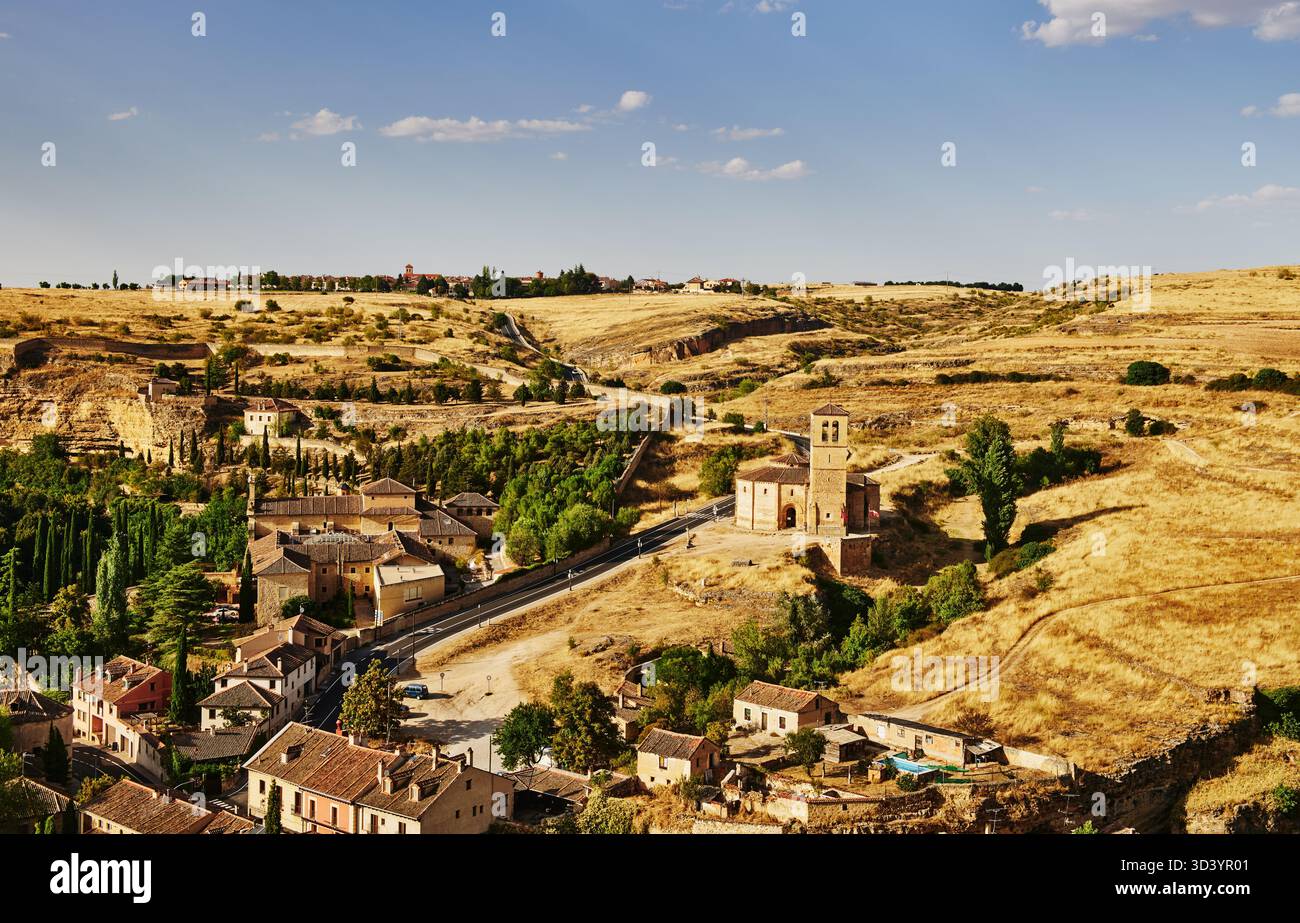 Paysage de Ségovie, Espagne, Europe Banque D'Images