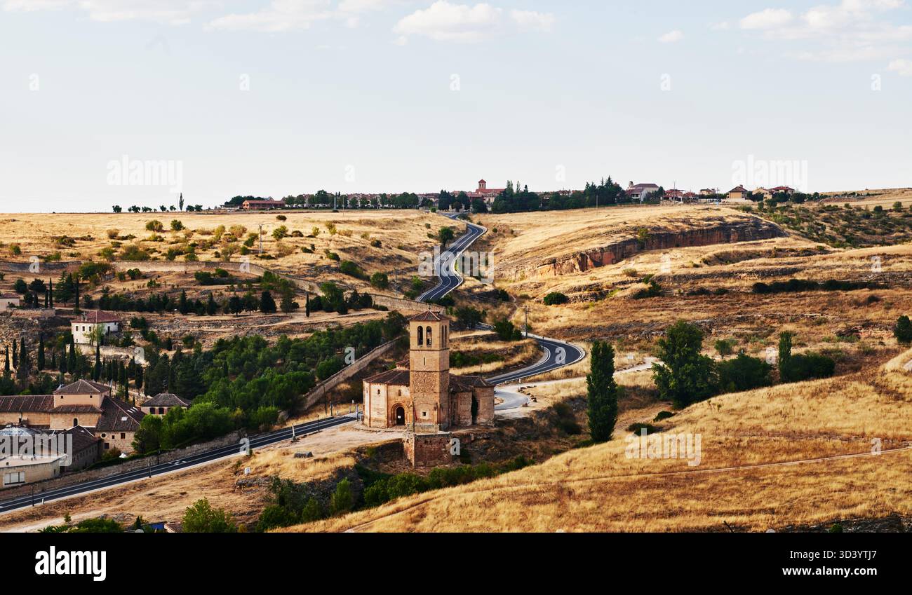 Paysage de Ségovie, Espagne, Europe Banque D'Images