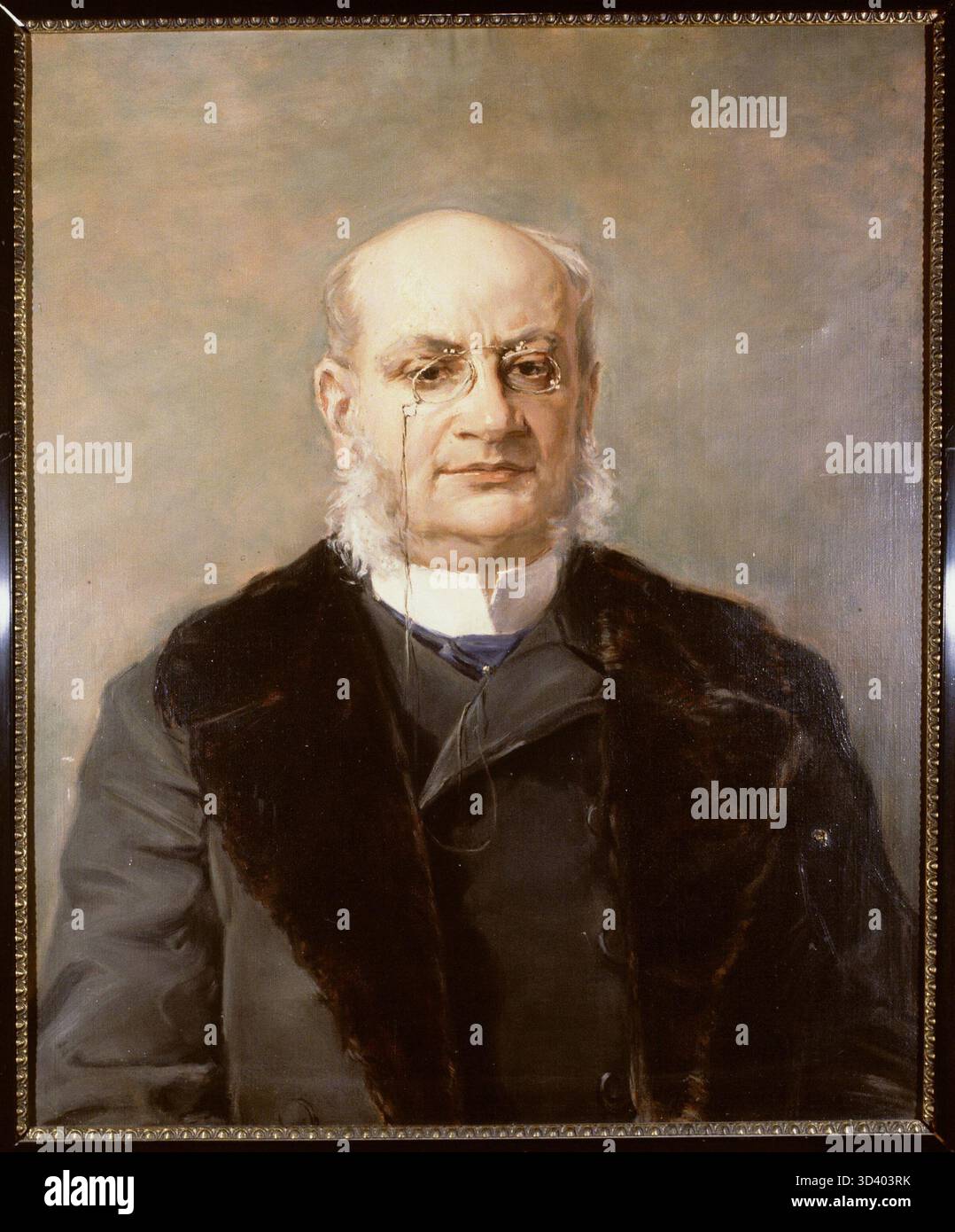 Portrait de Theodore Reinier Nicolaas Lucassen (1830-1897), figure éminente de la direction de Cultuur Mij. Kemanglen (ni), daté entre 1875 et 1899. Banque D'Images
