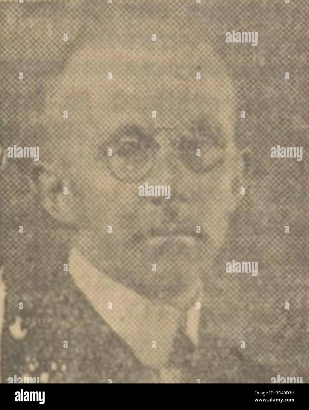 Un portrait de Willem van der Feltz pris vers 1946, capturant cet individu notable pendant la période d'après-guerre. Banque D'Images