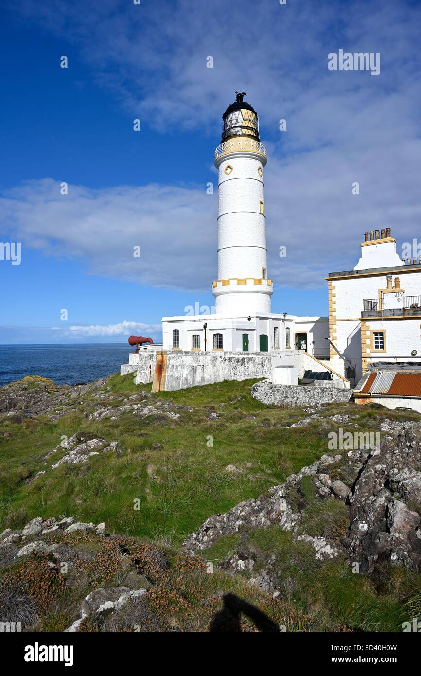 Corsewall point, Robert Stevenson Lighthouse, Kirkcolmn Écosse Royaume-Uni septembre Banque D'Images