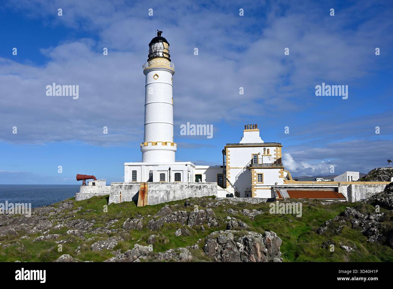 Corsewall point, Robert Stevenson Lighthouse, Kirkcolmn Écosse Royaume-Uni septembre Banque D'Images