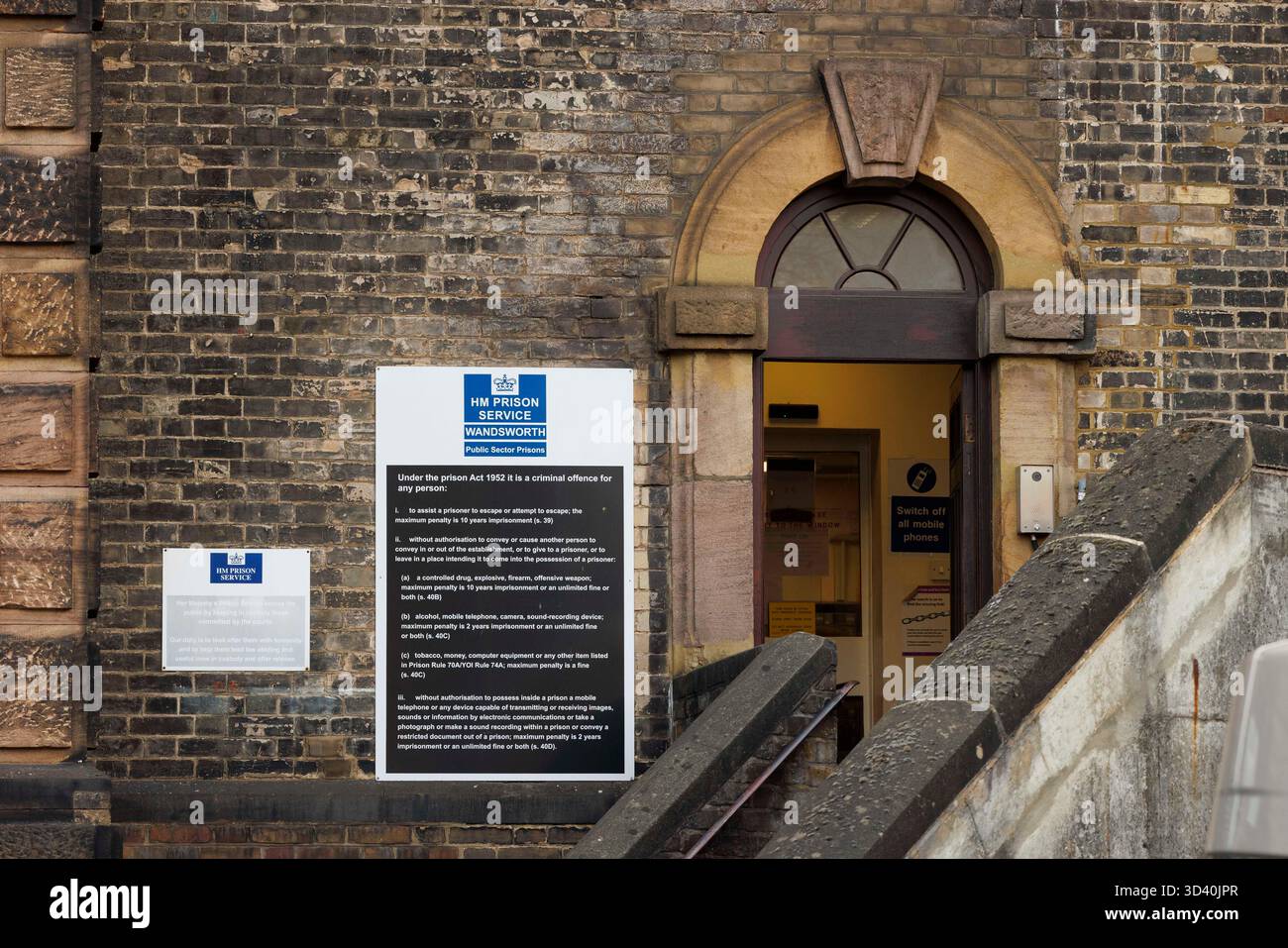 HM prison Wandsworth, une prison pour hommes de catégorie B dans le sud-ouest de Londres, General View GV Banque D'Images