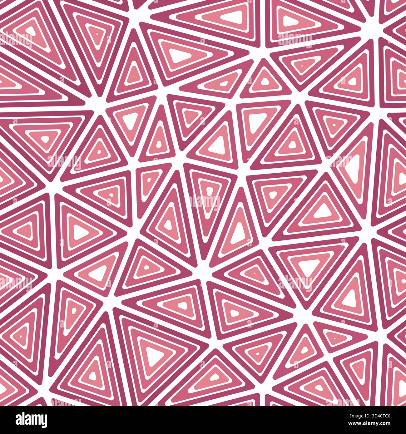 Fond de mosaïque avec de grands triangles intérieurs multiples et répétés dans un style coloré monoton. Illustration de Vecteur